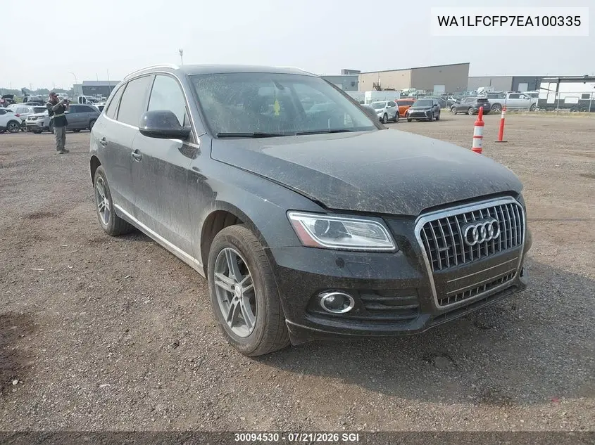 2014 Audi Q5 Premium Plus VIN: WA1LFCFP7EA100335 Lot: 30094530