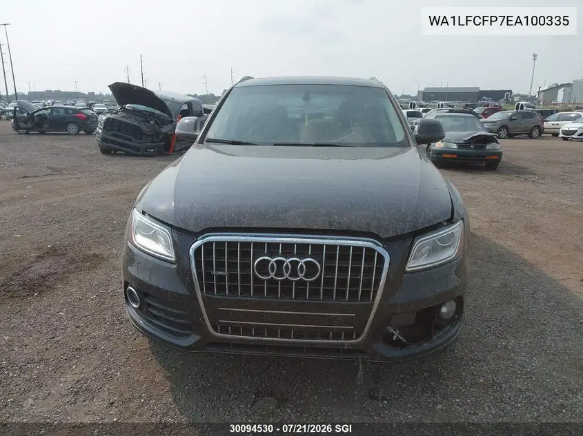 2014 Audi Q5 Premium Plus VIN: WA1LFCFP7EA100335 Lot: 30094530