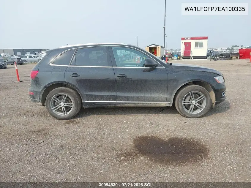 2014 Audi Q5 Premium Plus VIN: WA1LFCFP7EA100335 Lot: 30094530