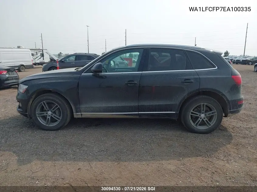 2014 Audi Q5 Premium Plus VIN: WA1LFCFP7EA100335 Lot: 30094530
