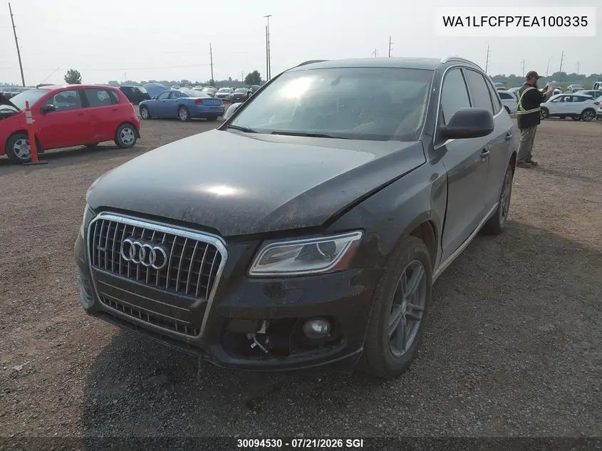 2014 Audi Q5 Premium Plus VIN: WA1LFCFP7EA100335 Lot: 30094530