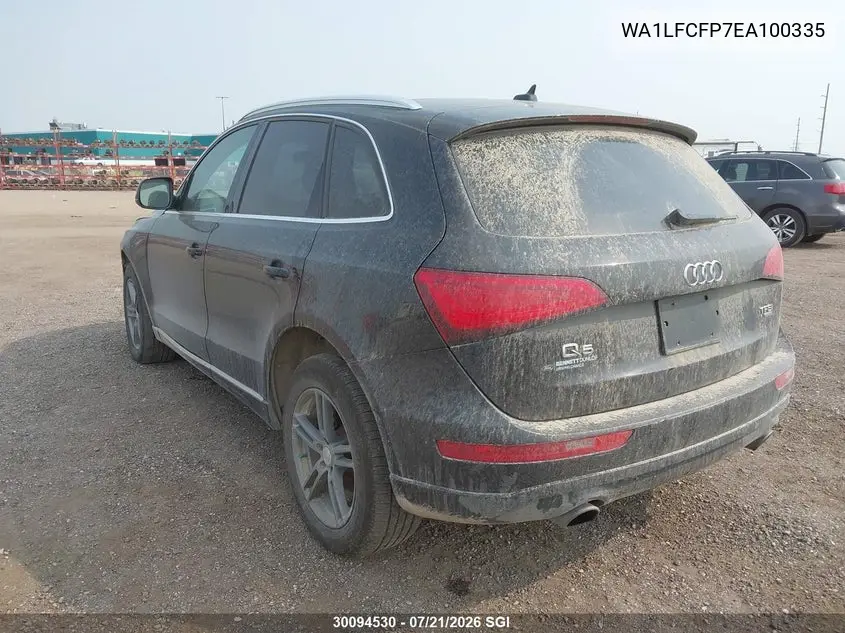 2014 Audi Q5 Premium Plus VIN: WA1LFCFP7EA100335 Lot: 30094530