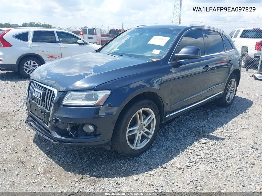 2014 Audi Q5 2.0T Premium VIN: WA1LFAFP9EA097829 Lot: 45555398