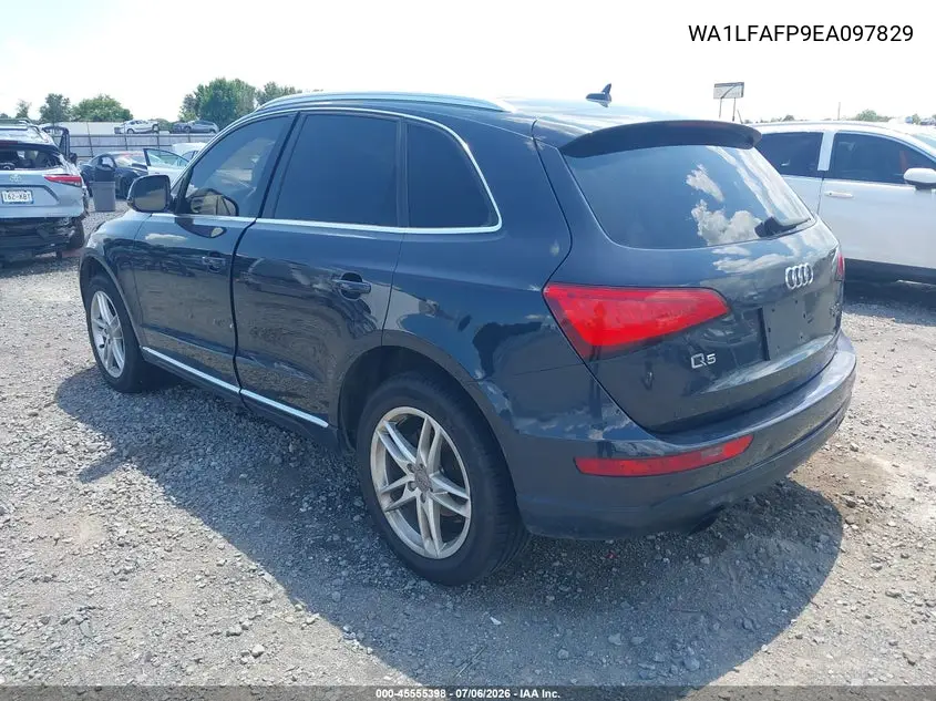 2014 Audi Q5 2.0T Premium VIN: WA1LFAFP9EA097829 Lot: 45555398