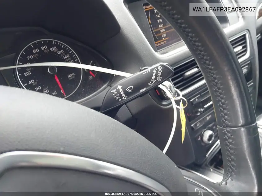 2014 Audi Q5 2.0T Premium VIN: WA1LFAFP3EA092867 Lot: 45582417
