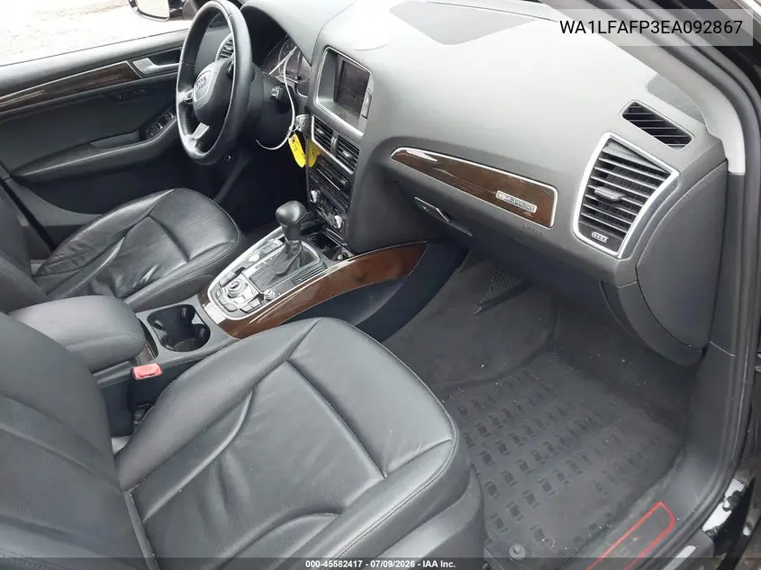2014 Audi Q5 2.0T Premium VIN: WA1LFAFP3EA092867 Lot: 45582417