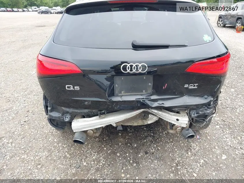 2014 Audi Q5 2.0T Premium VIN: WA1LFAFP3EA092867 Lot: 45582417