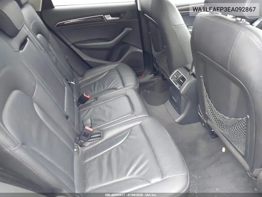 2014 Audi Q5 2.0T Premium VIN: WA1LFAFP3EA092867 Lot: 45582417