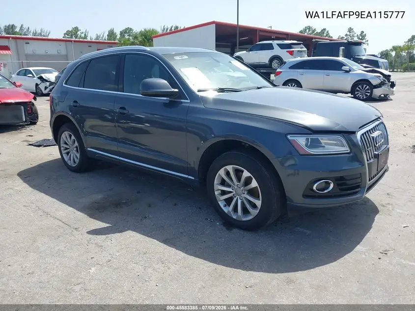 2014 Audi Q5 2.0T Premium VIN: WA1LFAFP9EA115777 Lot: 45583385