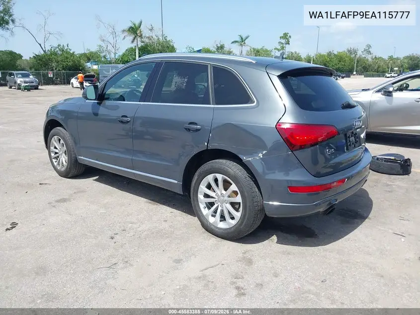 2014 Audi Q5 2.0T Premium VIN: WA1LFAFP9EA115777 Lot: 45583385