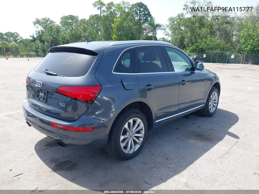 2014 Audi Q5 2.0T Premium VIN: WA1LFAFP9EA115777 Lot: 45583385