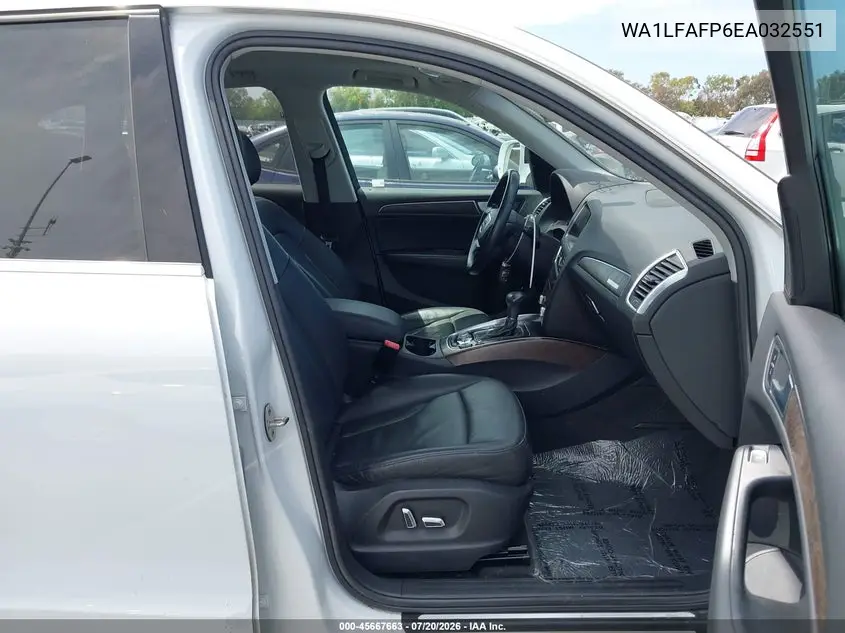 2014 Audi Q5 2.0T Premium VIN: WA1LFAFP6EA032551 Lot: 45667663