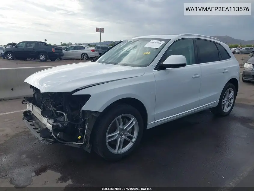 2014 Audi Q5 3.0 Tdi Premium Plus VIN: WA1VMAFP2EA113576 Lot: 45687858