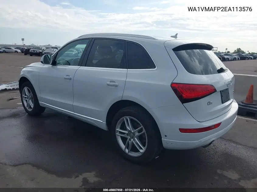 2014 Audi Q5 3.0 Tdi Premium Plus VIN: WA1VMAFP2EA113576 Lot: 45687858