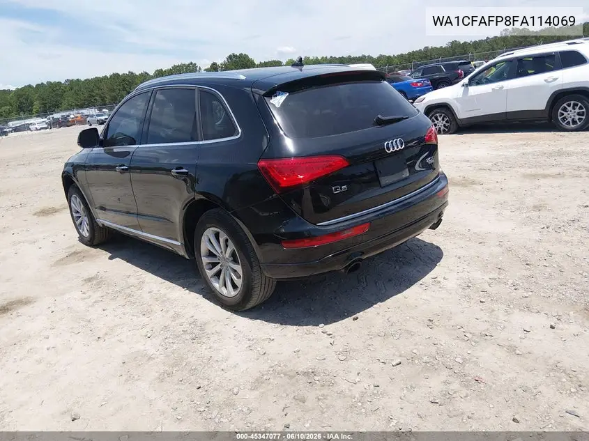 2015 Audi Q5 2.0T Premium VIN: WA1CFAFP8FA114069 Lot: 45347077