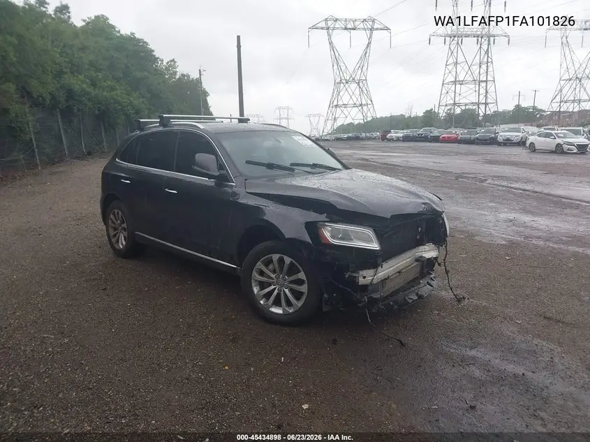 2015 Audi Q5 2.0T Premium VIN: WA1LFAFP1FA101826 Lot: 45434898