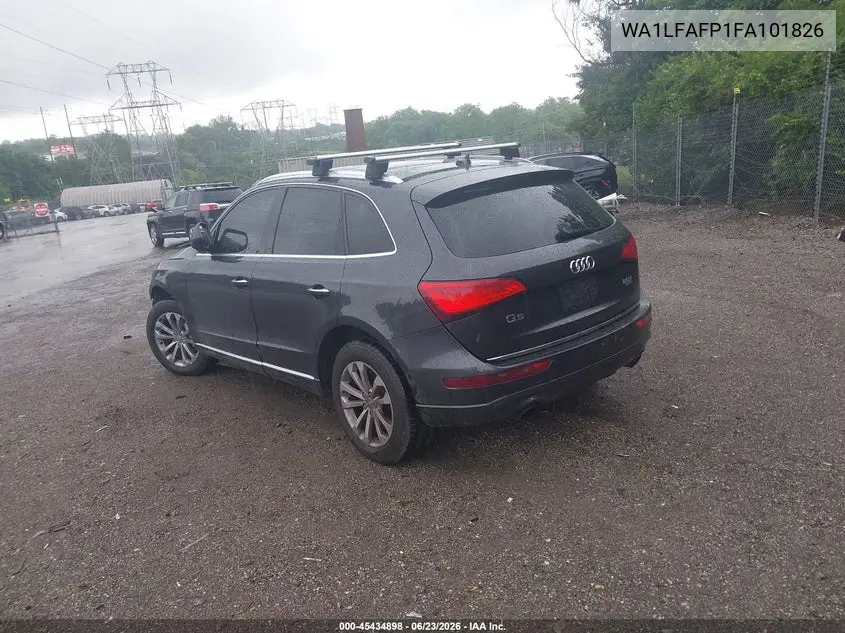 2015 Audi Q5 2.0T Premium VIN: WA1LFAFP1FA101826 Lot: 45434898
