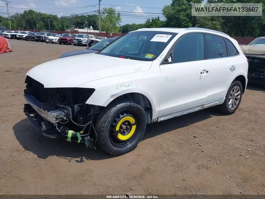 2015 Audi Q5 2.0T Premium VIN: WA1LFAFP6FA133607 Lot: 45501274
