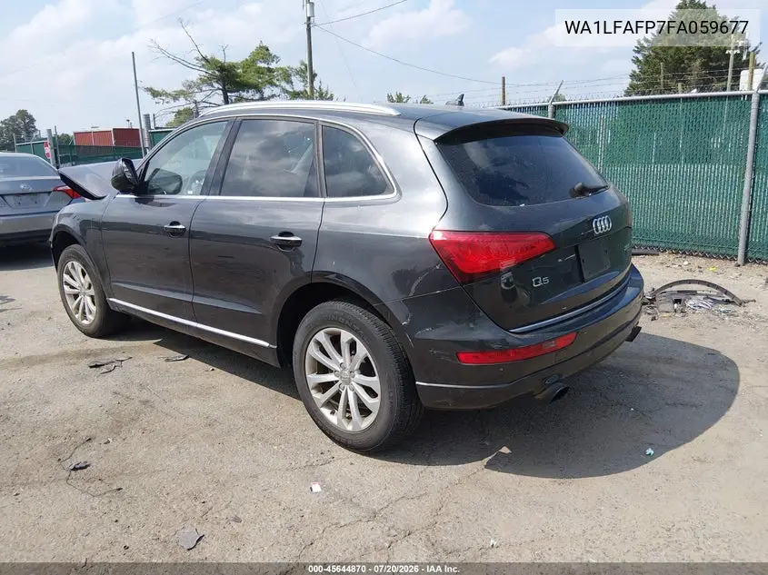 2015 Audi Q5 2.0T Premium VIN: WA1LFAFP7FA059677 Lot: 45644870