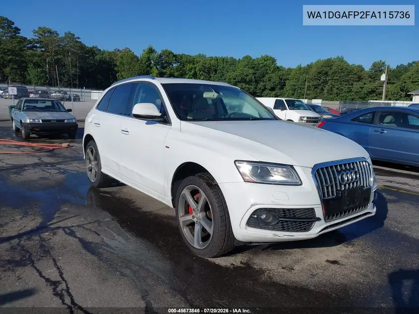2015 Audi Q5 3.0T Premium Plus VIN: WA1DGAFP2FA115736 Lot: 45673846
