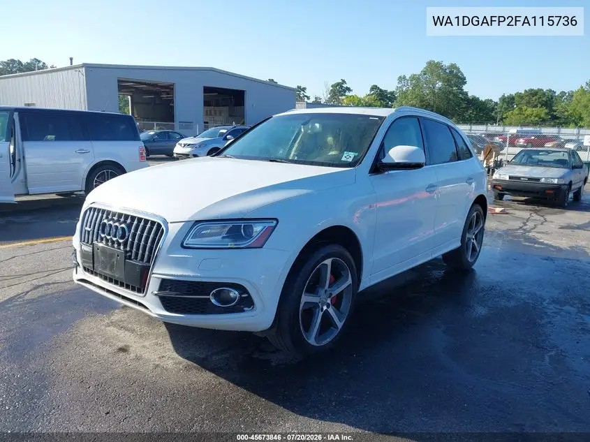 2015 Audi Q5 3.0T Premium Plus VIN: WA1DGAFP2FA115736 Lot: 45673846