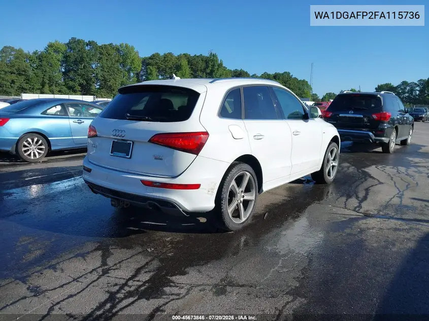 2015 Audi Q5 3.0T Premium Plus VIN: WA1DGAFP2FA115736 Lot: 45673846