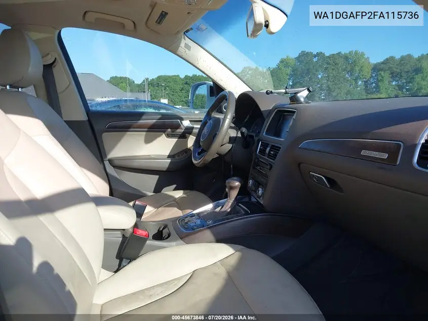 2015 Audi Q5 3.0T Premium Plus VIN: WA1DGAFP2FA115736 Lot: 45673846