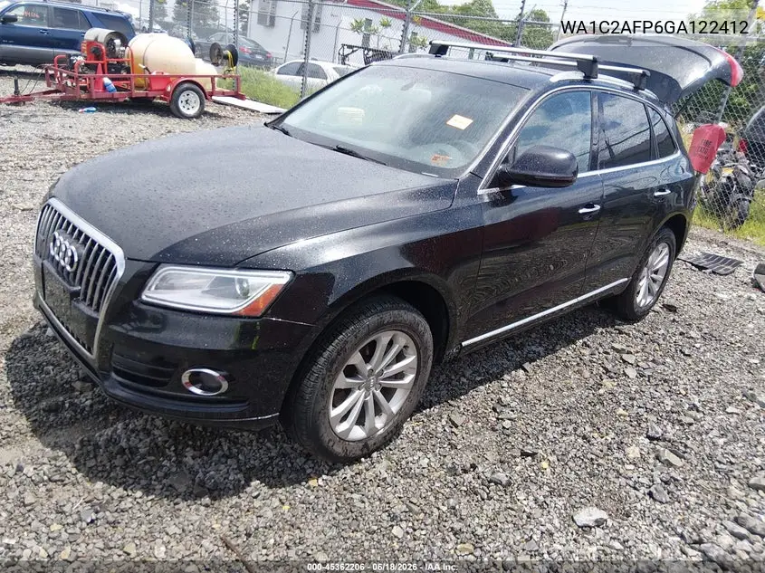 2016 Audi Q5 2.0T Premium VIN: WA1C2AFP6GA122412 Lot: 45362206