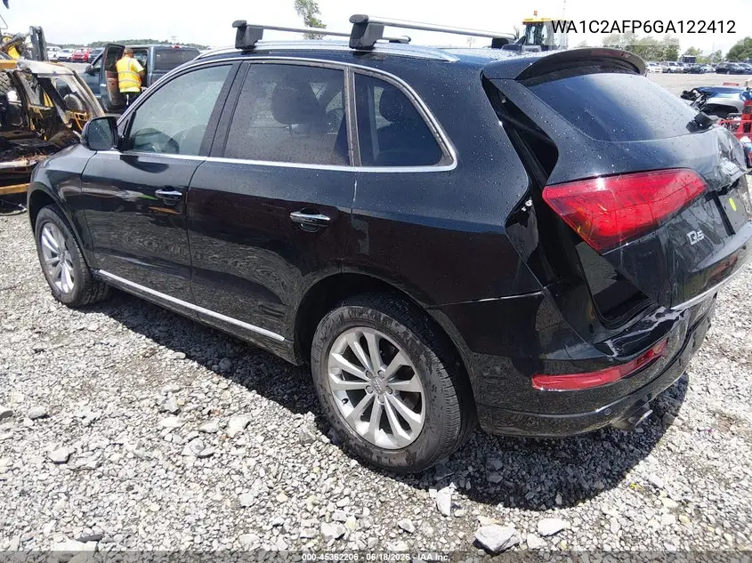 2016 Audi Q5 2.0T Premium VIN: WA1C2AFP6GA122412 Lot: 45362206