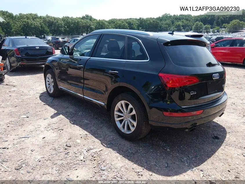 2016 Audi Q5 2.0T Premium VIN: WA1L2AFP3GA090230 Lot: 45591992