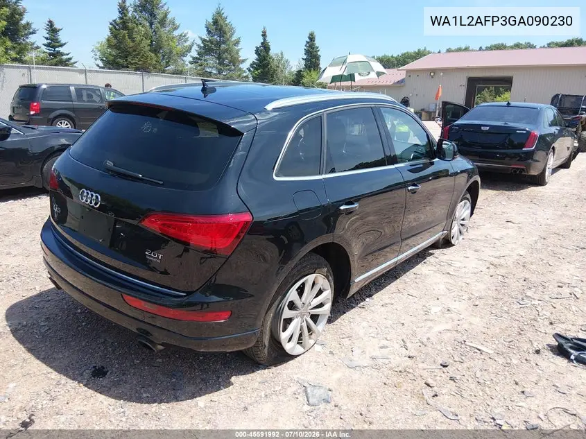 2016 Audi Q5 2.0T Premium VIN: WA1L2AFP3GA090230 Lot: 45591992