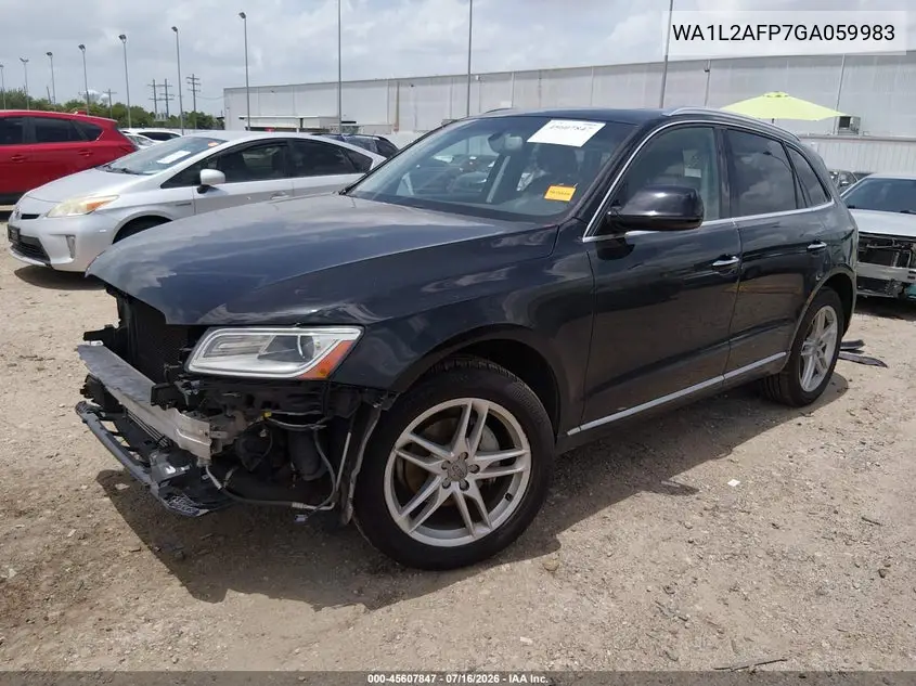 2016 Audi Q5 2.0T Premium VIN: WA1L2AFP7GA059983 Lot: 45607847
