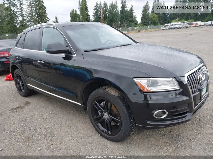 2016 Audi Q5 2.0T Premium VIN: WA1L2AFP4GA048259 Lot: 45625315