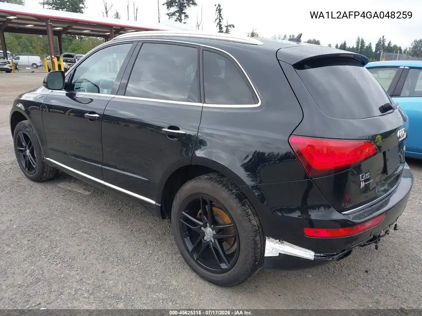 2016 Audi Q5 2.0T Premium VIN: WA1L2AFP4GA048259 Lot: 45625315
