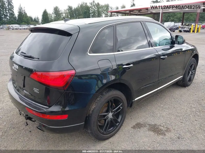 2016 Audi Q5 2.0T Premium VIN: WA1L2AFP4GA048259 Lot: 45625315