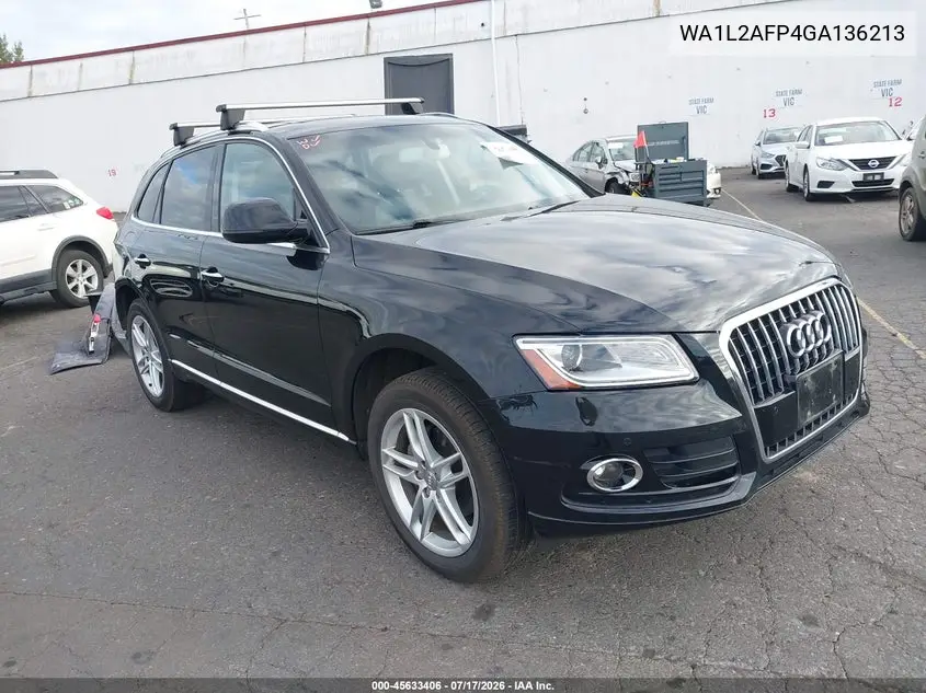 2016 Audi Q5 2.0T Premium VIN: WA1L2AFP4GA136213 Lot: 45633406