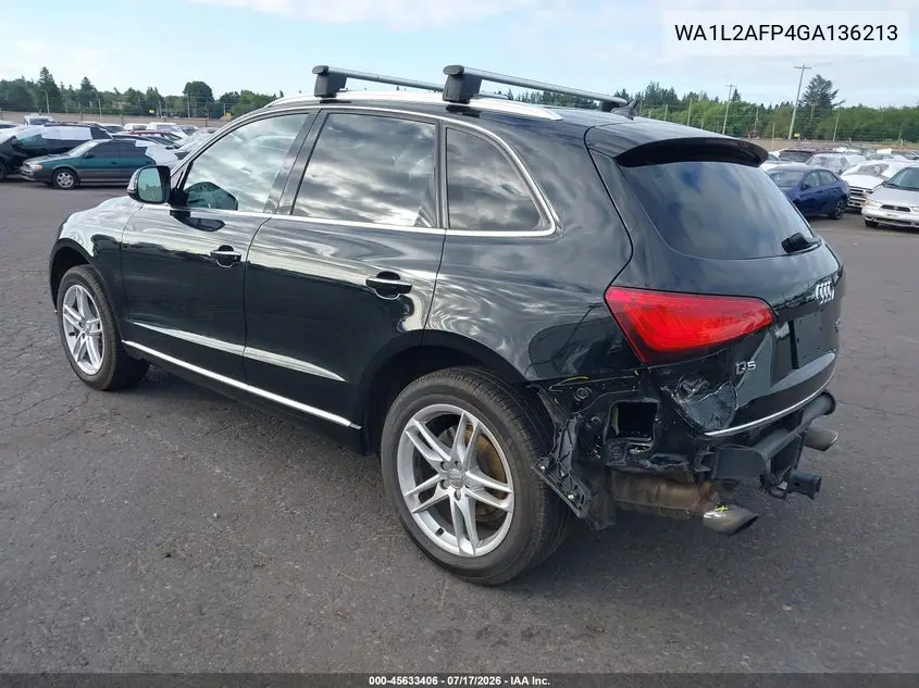 2016 Audi Q5 2.0T Premium VIN: WA1L2AFP4GA136213 Lot: 45633406