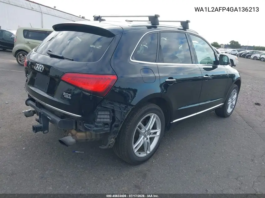 2016 Audi Q5 2.0T Premium VIN: WA1L2AFP4GA136213 Lot: 45633406