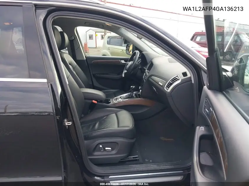 2016 Audi Q5 2.0T Premium VIN: WA1L2AFP4GA136213 Lot: 45633406