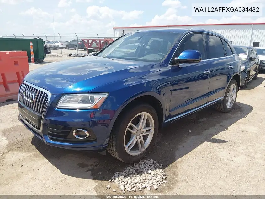 2016 Audi Q5 2.0T Premium VIN: WA1L2AFPXGA034432 Lot: 45639822