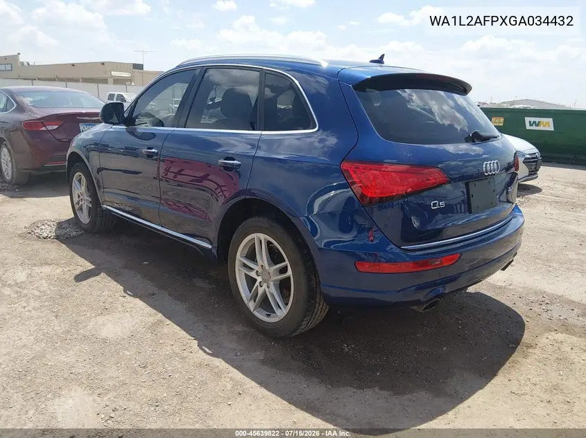 2016 Audi Q5 2.0T Premium VIN: WA1L2AFPXGA034432 Lot: 45639822