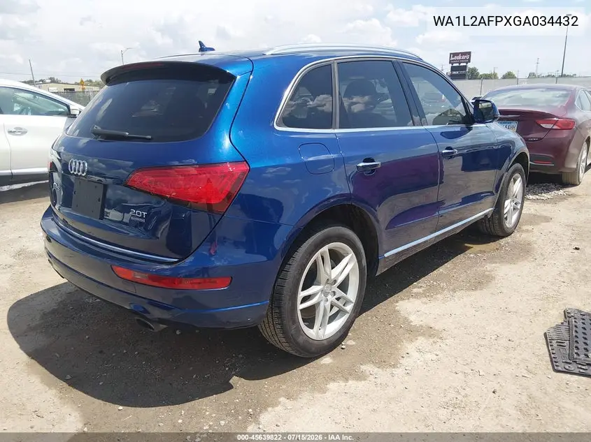 2016 Audi Q5 2.0T Premium VIN: WA1L2AFPXGA034432 Lot: 45639822