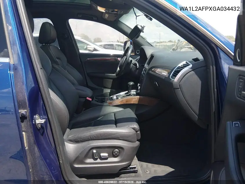 2016 Audi Q5 2.0T Premium VIN: WA1L2AFPXGA034432 Lot: 45639822