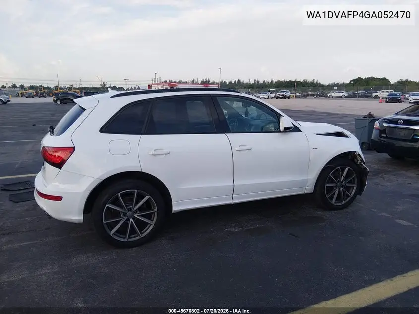 2016 Audi Q5 3.0 Tdi Premium Plus VIN: WA1DVAFP4GA052470 Lot: 45670802