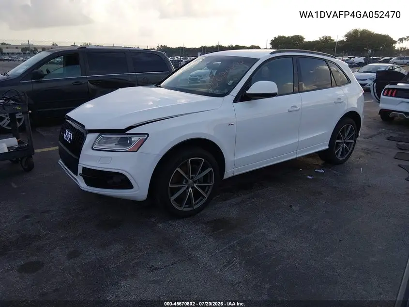 2016 Audi Q5 3.0 Tdi Premium Plus VIN: WA1DVAFP4GA052470 Lot: 45670802