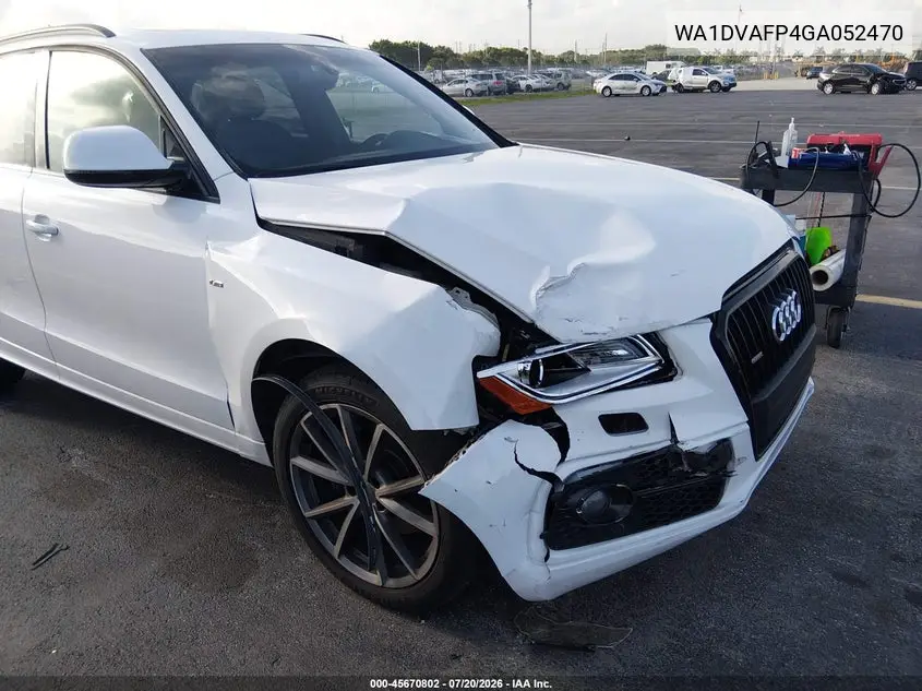 2016 Audi Q5 3.0 Tdi Premium Plus VIN: WA1DVAFP4GA052470 Lot: 45670802