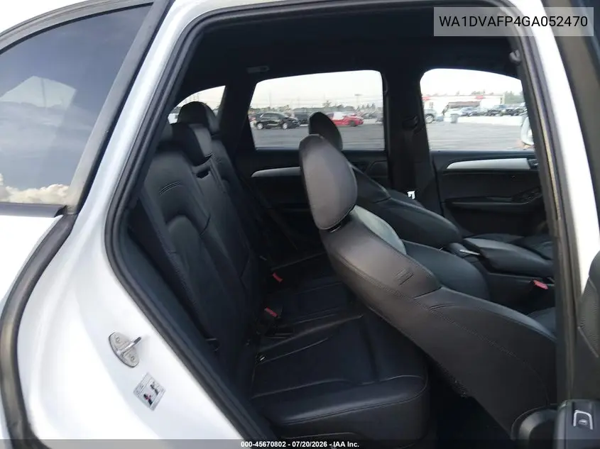 2016 Audi Q5 3.0 Tdi Premium Plus VIN: WA1DVAFP4GA052470 Lot: 45670802