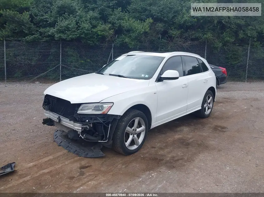 2017 Audi Q5 2.0T Premium VIN: WA1M2AFP8HA058458 Lot: 45570940