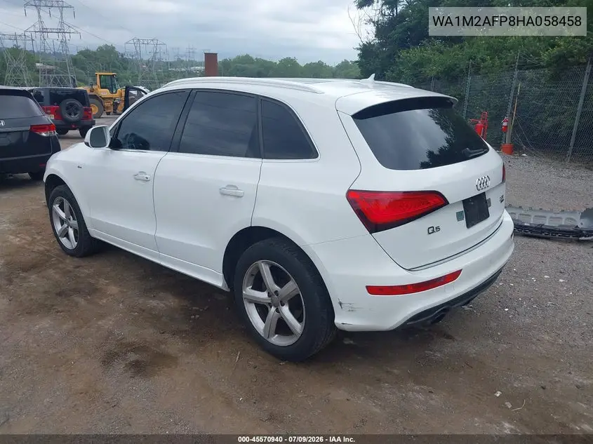 2017 Audi Q5 2.0T Premium VIN: WA1M2AFP8HA058458 Lot: 45570940