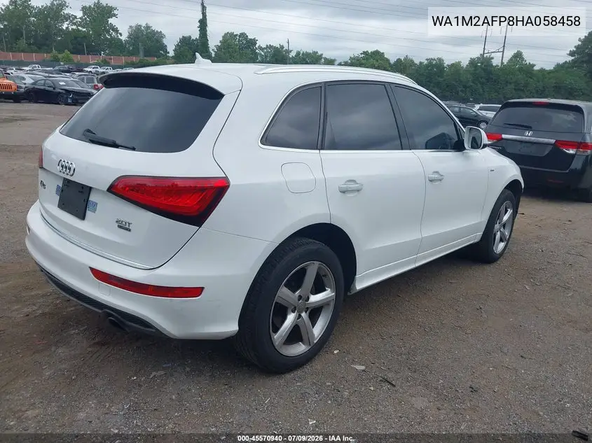2017 Audi Q5 2.0T Premium VIN: WA1M2AFP8HA058458 Lot: 45570940